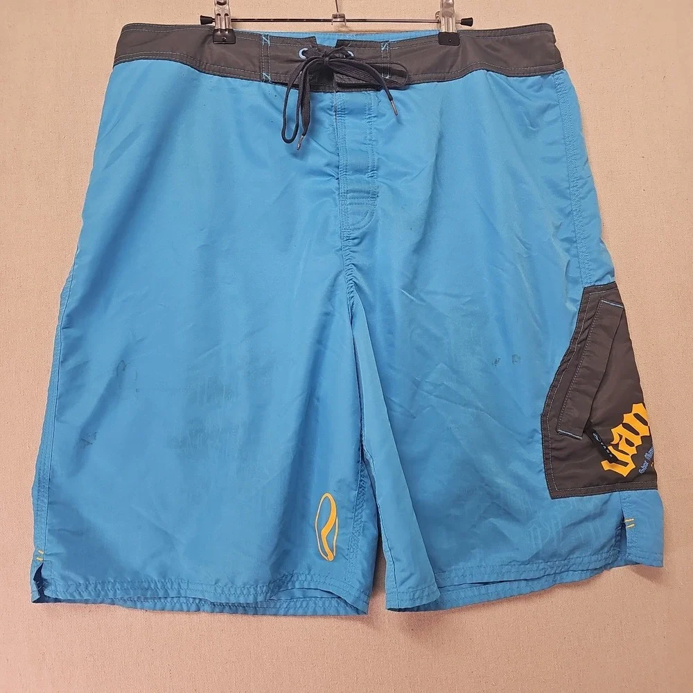 Vtg Vans Shorts Men's 38Beach Swim Trunks Surf Board Old School Skater STAINED